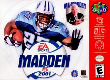 Madden NFL 2001 (USA) box cover front